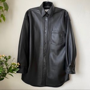 Babaton Pelli Vegan Leather Blouse